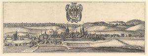 Ansbach og Coburg, Vis a af to synspunkter a&b., 1625-77. af Wenceslaus Hollar