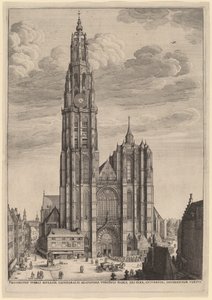 Antwerpen katedral af Wenceslaus Hollar