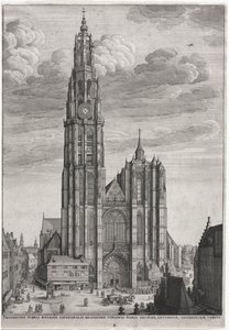 Antwerpen katedral af Wenceslaus Hollar