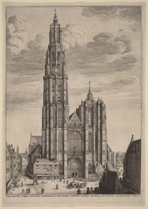 Antwerpens katedral af Wenceslaus Hollar