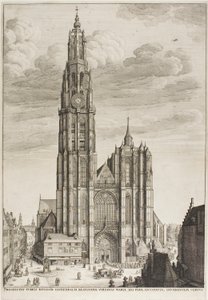 Antwerpen katedral af Wenceslaus Hollar