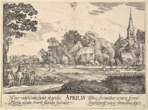 april, 1628-29. af Wenceslaus Hollar