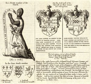Pil (farvet glas). Tilstand 2 af Wenceslaus Hollar