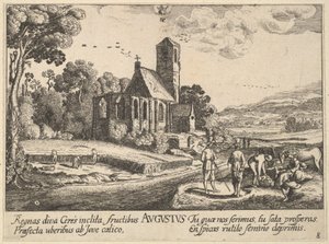 august, 1628-29. af Wenceslaus Hollar