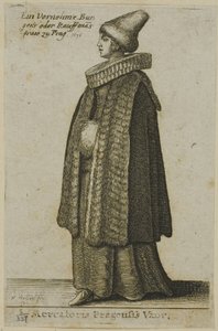 Bohemisk kvinde af god kvalitet af Wenceslaus Hollar