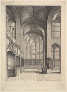 Brays Chapel i St. Georges Chapel, Windsor., 1663. af Wenceslaus Hollar