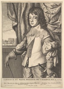 Charles II, 1649. af Wenceslaus Hollar
