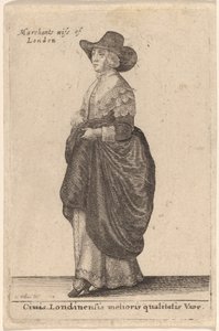 En kone af Londons bedste kvalitet af Wenceslaus Hollar