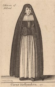 hollandske statsborgere, 1643. af Wenceslaus Hollar