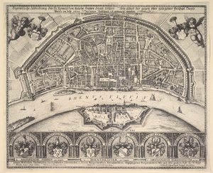 Köln og Deutz, 1635. af Wenceslaus Hollar