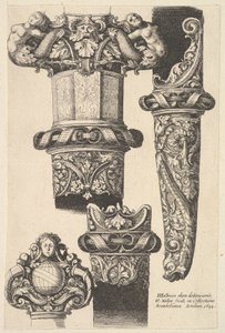Daggarer og skeder, 1625-77. af Wenceslaus Hollar