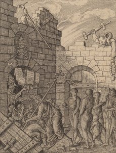 Nedstigning til helvede. af Wenceslaus Hollar
