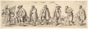 Tiggerlauget De syv tiggere, 1630. af Wenceslaus Hollar