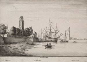 Dordrecht af Wenceslaus Hollar