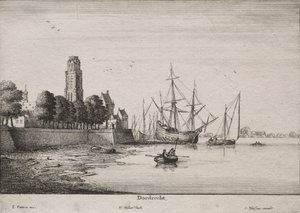 Dordrecht. af Wenceslaus Hollar