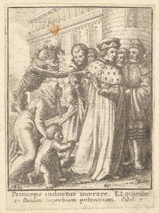 Duke, from the Dance of Death, 1651. dani af Wenceslaus Hollar