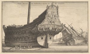 Hollandsk Ostindiefarer, 1647. af Wenceslaus Hollar