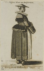 Hollandsk sømandskone af Wenceslaus Hollar