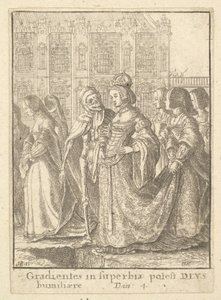 Kejserinde, fra Dødedansen, 1651. af Wenceslaus Hollar