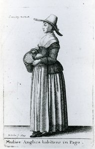Engelsk landkvinde, 1643 af Wenceslaus Hollar