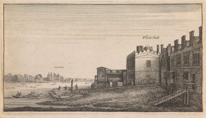 Engelske visninger: Whitehall Lambeth af Wenceslaus Hollar