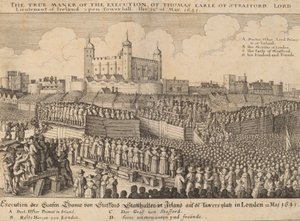 Henrettelse af Thomas Wentworth, 1641. af Wenceslaus Hollar