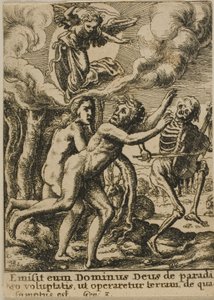 Udvisning fra paradis af Wenceslaus Hollar
