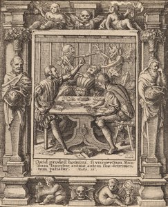 Gamesters, 1651. af Wenceslaus Hollar
