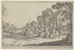 Efterår Efterår (titel på objekt) De fire årstider (serietitel) af Wenceslaus Hollar