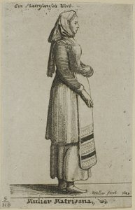 Ungarsk kvinde af Wenceslaus Hollar