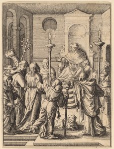 Jesus før Annas af Wenceslaus Hollar