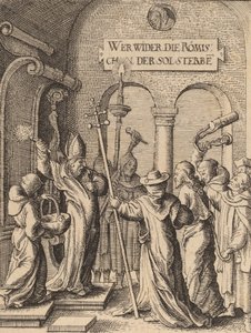Jesus før Kajfas. af Wenceslaus Hollar