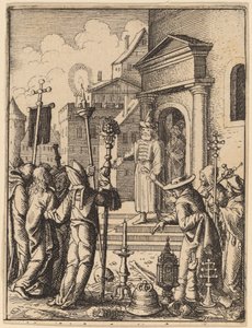 Jesus foran Pilatus af Wenceslaus Hollar