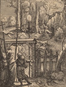Jesus på Oliebjerget. af Wenceslaus Hollar