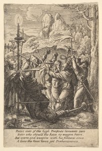 Jesus taget, 1625-77. af Wenceslaus Hollar