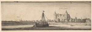 Kelsterbach Slot nær Hoechst am Main, 1642-44. af Wenceslaus Hollar