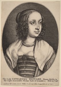 Lady Catherine Howard af Wenceslaus Hollar