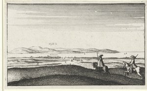 Landskab med udsigt over Isle of Wight af Wenceslaus Hollar