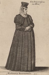 Matrona Bernese. af Wenceslaus Hollar