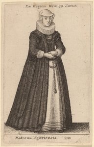 Matrona Tiguriensis af Wenceslaus Hollar
