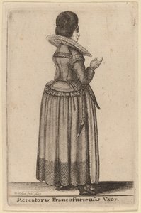 Frankfurts købmands hustru af Wenceslaus Hollar