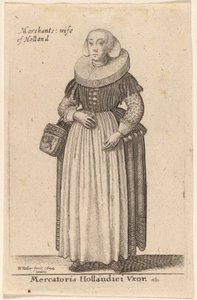 hollandsk købmands kone af Wenceslaus Hollar