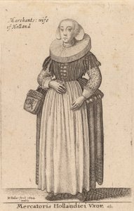 Merchant Hollandici Vxor, 1644. af Wenceslaus Hollar