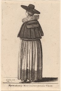 Hustru til en Nürnberg-købmand af Wenceslaus Hollar