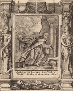 Munk, 1651. af Wenceslaus Hollar