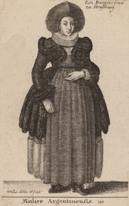 argentinsk kvinde. af Wenceslaus Hollar