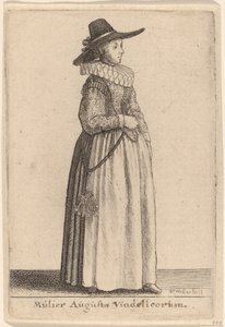Augusta af Vindelicos hustru af Wenceslaus Hollar