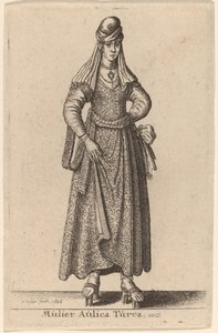 En tyrkisk hofkvinde af Wenceslaus Hollar