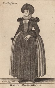 Kvinden fra Basel, 1644. af Wenceslaus Hollar