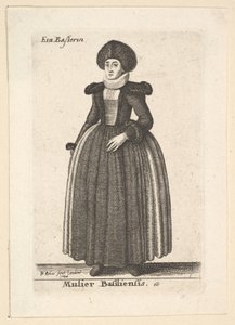 Kvinde fra Basel af Wenceslaus Hollar